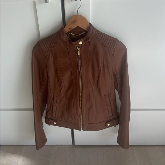 Cole Haan Leather Jacket - Picture 1 of 6